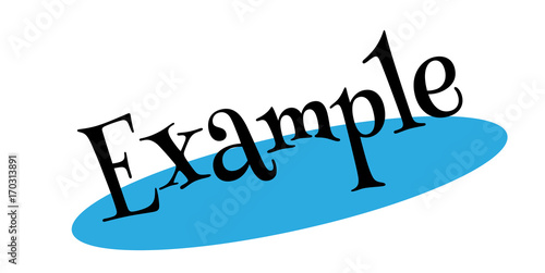 Example rubber stamp. Grunge design with dust scratches. Effects can be easily removed for a clean, crisp look. Color is easily changed.