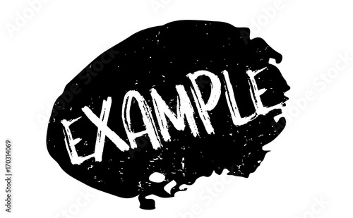 Example rubber stamp. Grunge design with dust scratches. Effects can be easily removed for a clean, crisp look. Color is easily changed.
