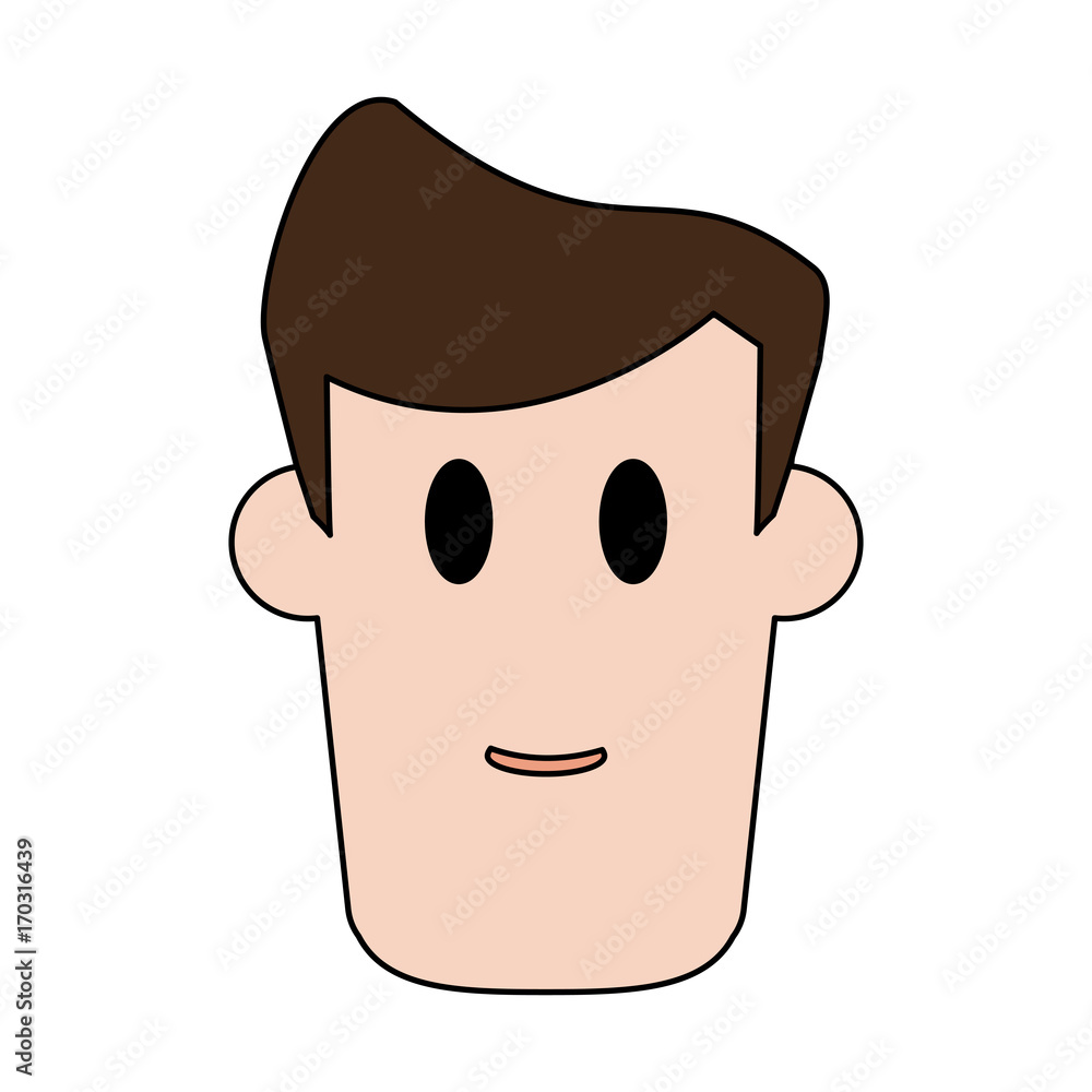face of man cartoon icon image vector illustration design face of man cartoon icon image vector illustration design