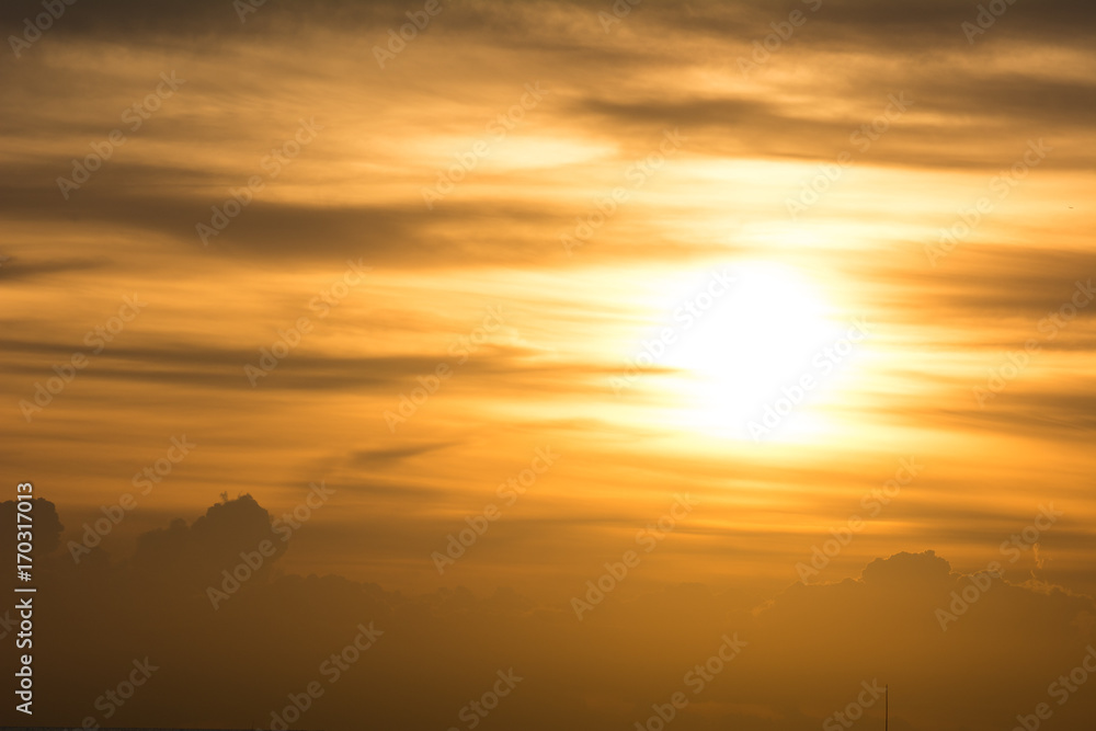 Evening clouds and evening light, Twilight Evening clouds and evening light, Twilight