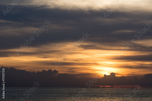 Evening clouds and evening light  Twilight