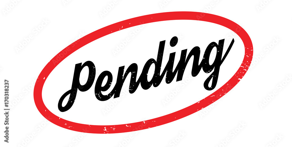 Pending rubber stamp. Grunge design with dust scratches. Effects can be easily removed for a clean, crisp look. Color is easily changed. Pending rubber stamp. Grunge design with dust scratches. Effects can be easily removed for a clean, crisp look. Color is easily changed.