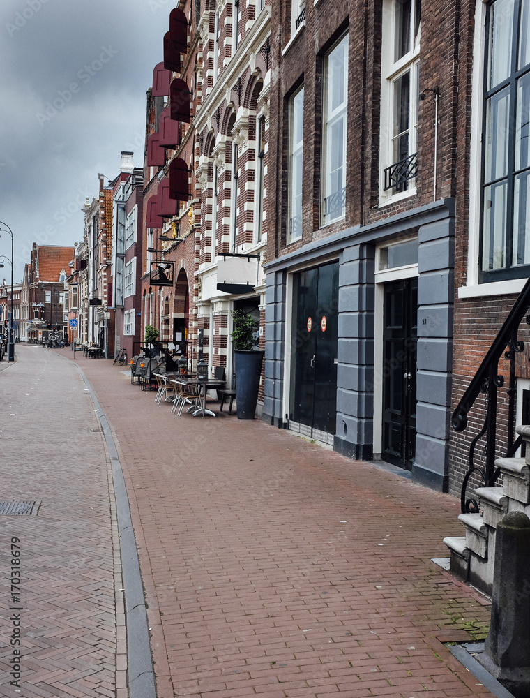 Netherlands Haarlem the historic architecture