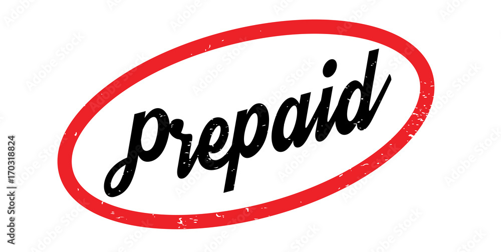 Prepaid rubber stamp. Grunge design with dust scratches. Effects can be easily removed for a clean, crisp look. Color is easily changed. Prepaid rubber stamp. Grunge design with dust scratches. Effects can be easily removed for a clean, crisp look. Color is easily changed.
