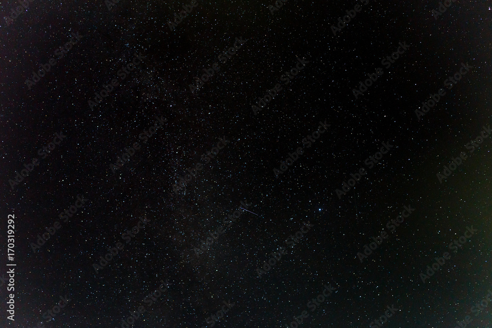 Dark night sky with stars.