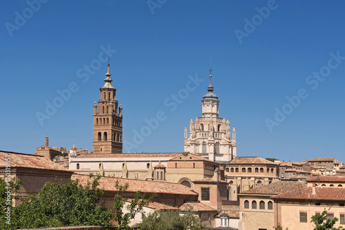 Fototapeta Naklejka Na Ścianę i Meble -  bell tower of the Catheral of Tarazona, Zaragoza province, Aragon, Spain