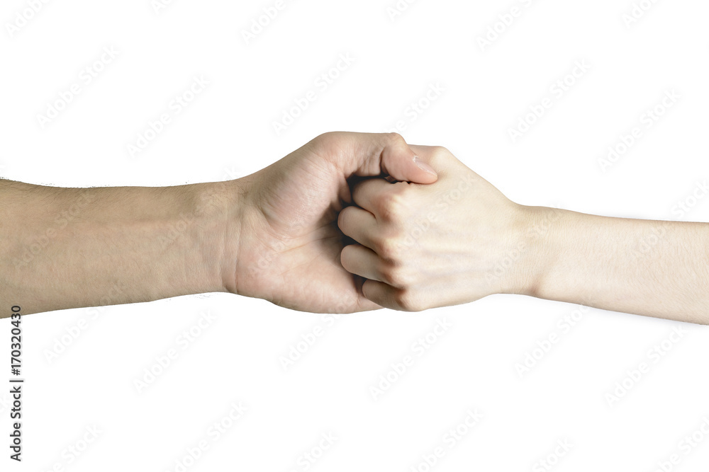 Thumb up men's and women's hands Thumb up men's and women's hands