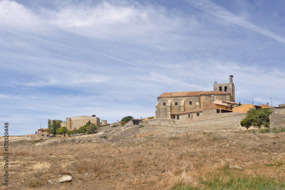 village of Montealegre de Campos, Tierra de Campos region, Valladolid province, Castilla y Leon, Spain village of Montealegre de Campos, Tierra de Campos region, Valladolid province, Castilla y Leon, Spain