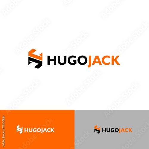 letter H include letter J logo ideas