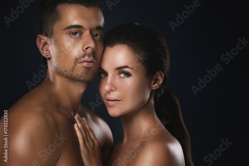Portrait of young beautiful couple
