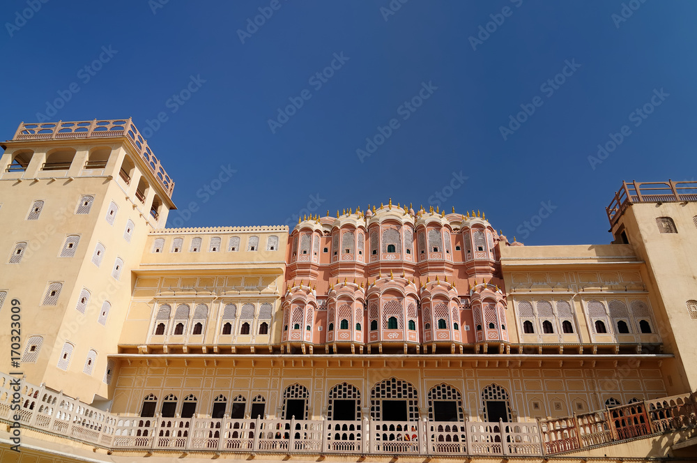 Indian wonderful examples of architecture - Hawa Mahal Palace in Jaipur