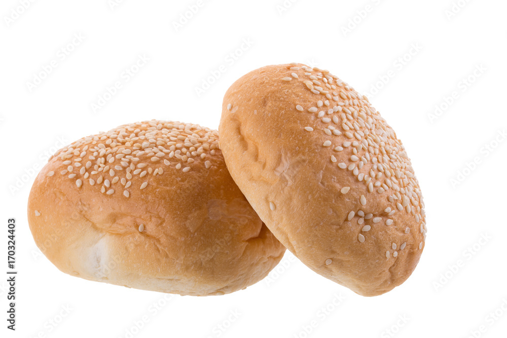 freshly baked bread isolated on white background freshly baked bread isolated on white background