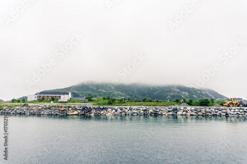 The embankment of the city of Sommaroy in Norway © timursalikhov