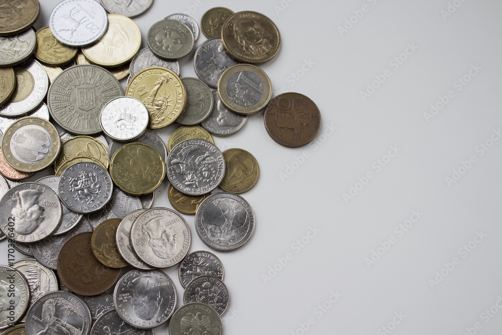 Beautiful image of coins Beautiful image of coins