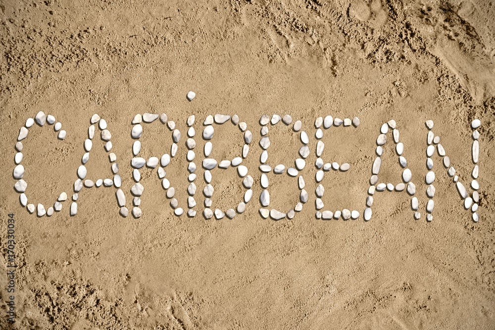 Fototapeta premium Coribbean - beach, sand, stones