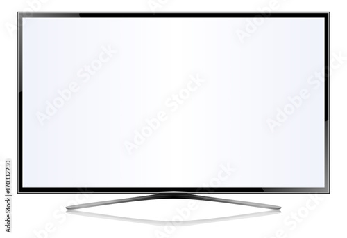 TV flat screen lcd plasma vector illustration