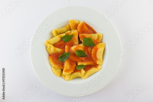 Ravioli Dish with tomato sauce