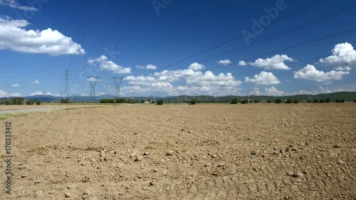 panorama agricolo nella stagione secca