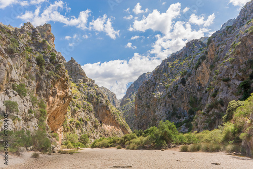 Fotografi Im Flussbett des Torrent de Pareis auf Mallorca