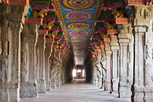 Inside Meenakshi temple photo