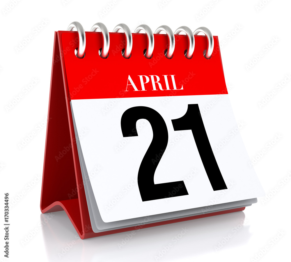 April 21. Calendar