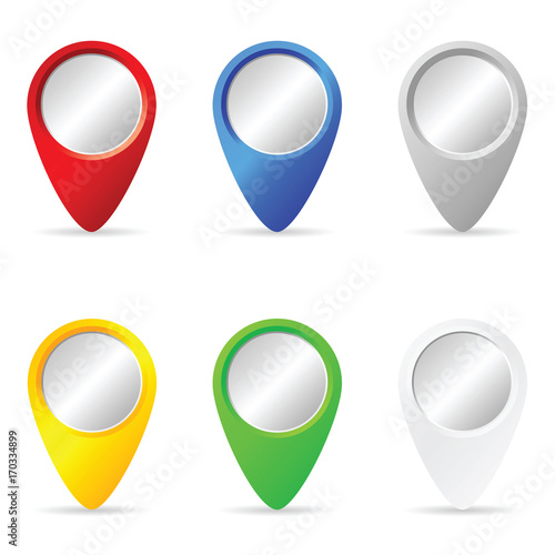 Free Download pointer set in various color illustration - GFXLoad