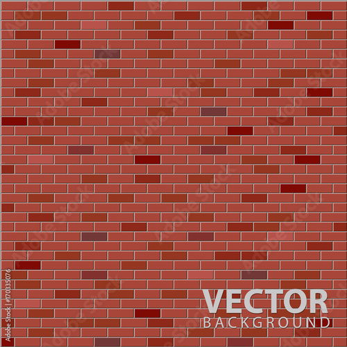 Vector background with colored bricks