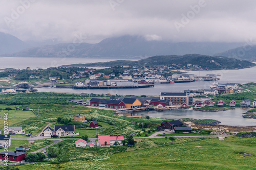 Landscape of village in Norway, Scandinavia