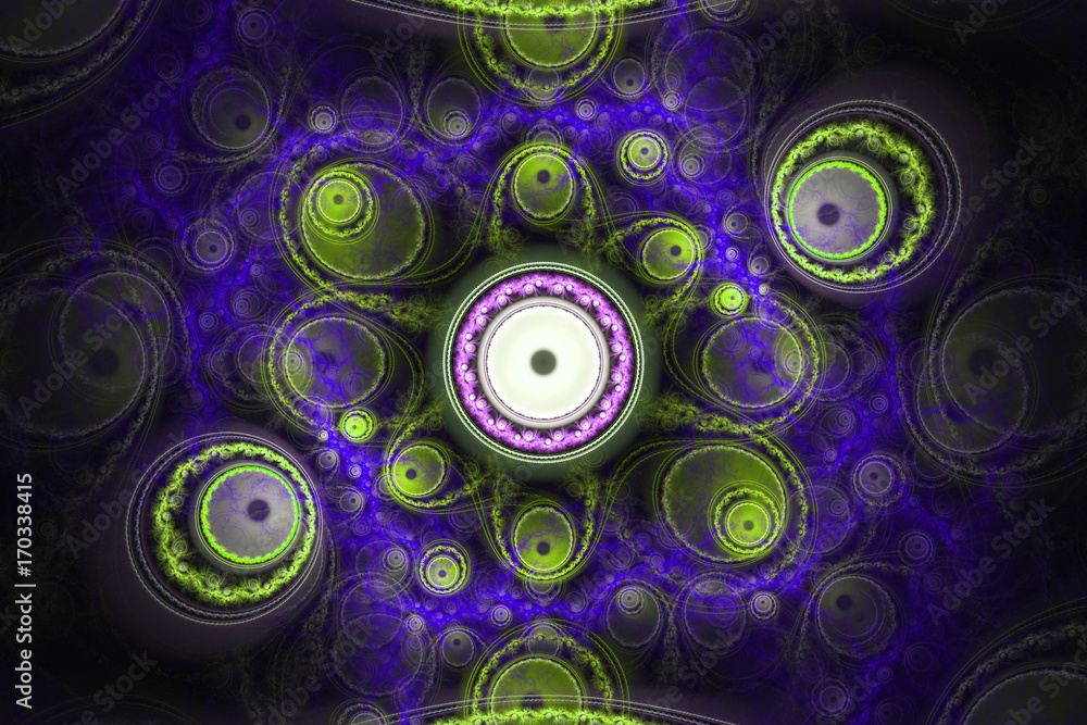 Fototapeta premium Abstract geometry psychedelic wallpaper 