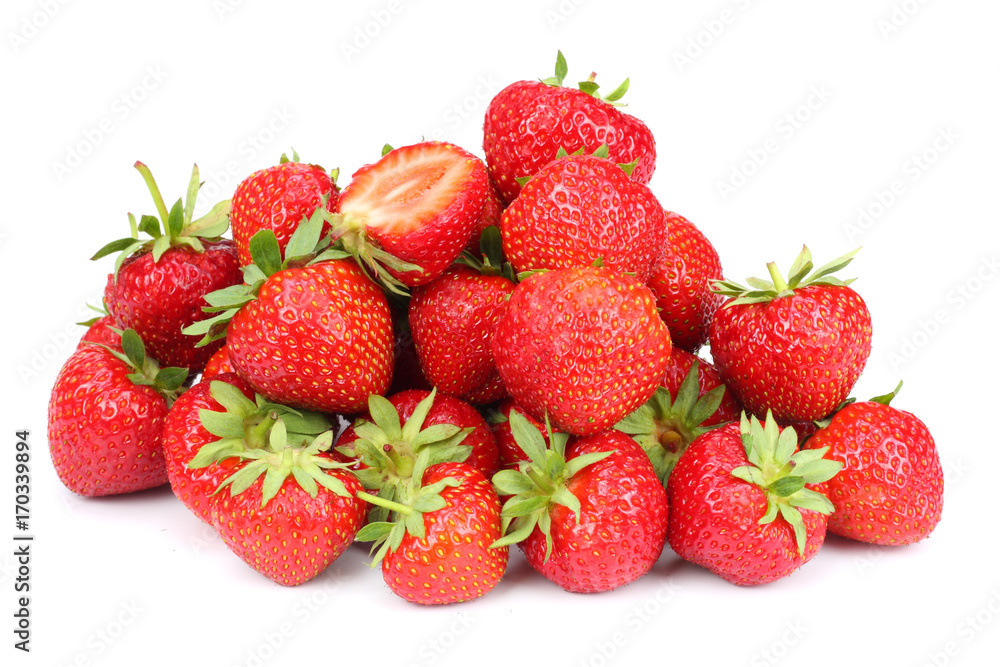 Strawberry isolated on white background. Clipping Path Strawberry isolated on white background. Clipping Path