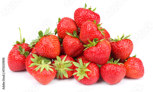 Strawberry isolated on white background. Clipping Path