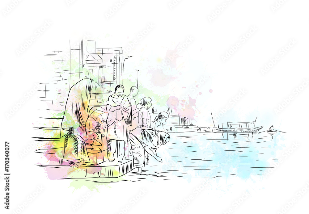 Ganga River Stock Illustrations  282 Ganga River Stock Illustrations  Vectors  Clipart  Dreamstime