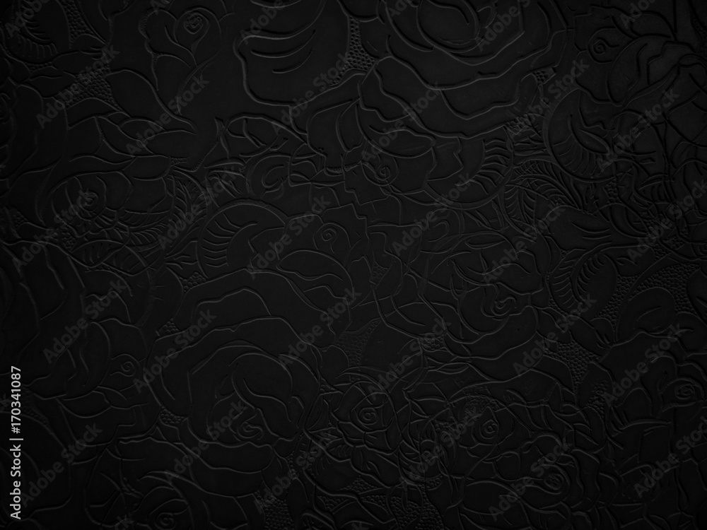  Abstract dark floral background.