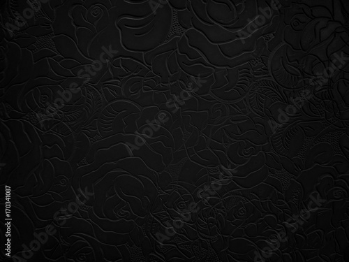  Abstract dark floral background. © slay19