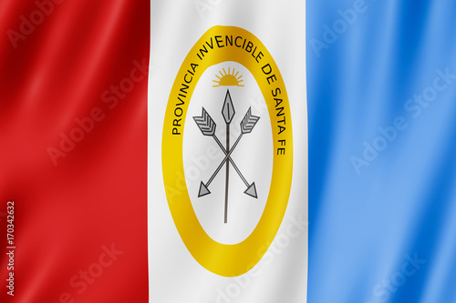 Flag of Santa Fe Province, Argentina photo