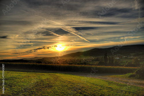 Sonnenuntergang in Bayern photo