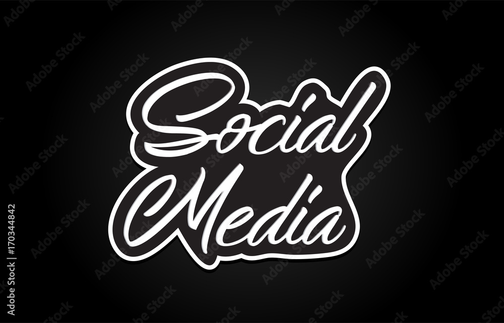 social media word text banner postcard logo icon design creative concept idea social media word text banner postcard logo icon design creative concept idea