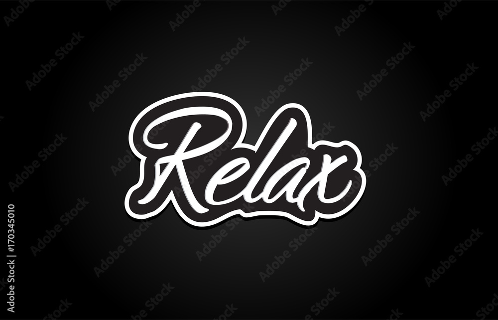 relax word text banner postcard logo icon design creative concept idea relax word text banner postcard logo icon design creative concept idea