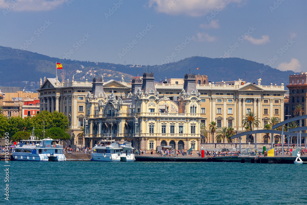 Fototapeta premium Barcelona. Sea port.