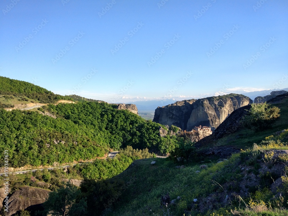 Naklejka premium Meteora in Greece, 2017