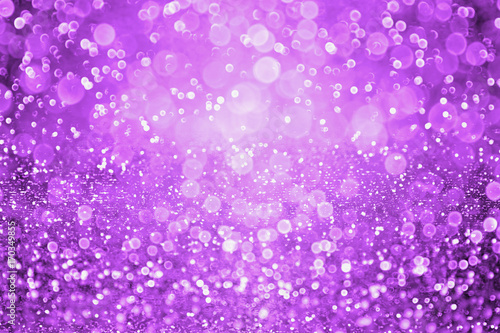 Dark purple glitter sparkle confetti background and invite for Halloween night, Mardi Gras, birthday party, club or Christmas