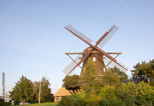 Traditional windmill, Skåne, Sweden