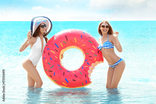 Beautiful young women with ...