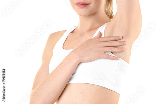 Beautiful young woman on wh...