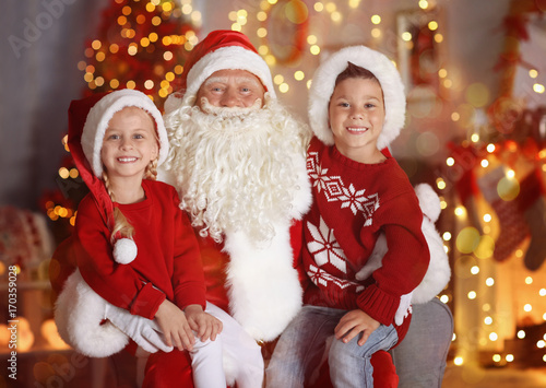 Cute little boy and girl wi...