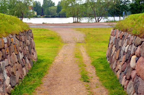 Landscape in the fortress of Lappeenranta.