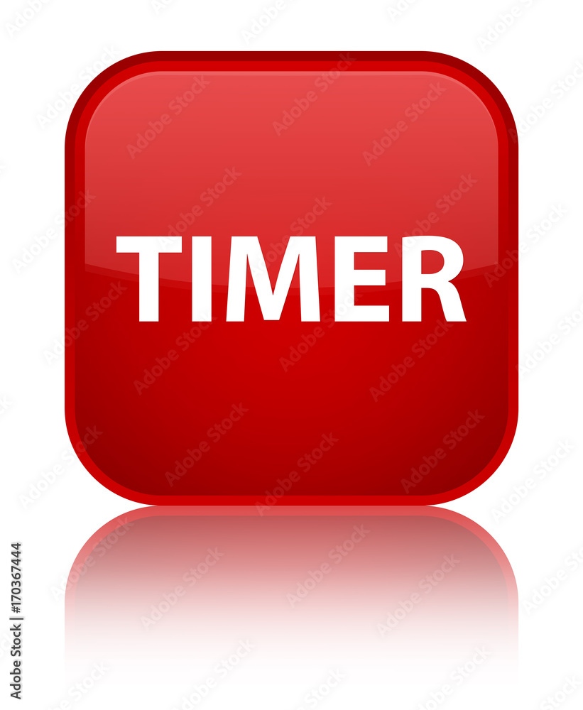 Timer special red square button Timer special red square button