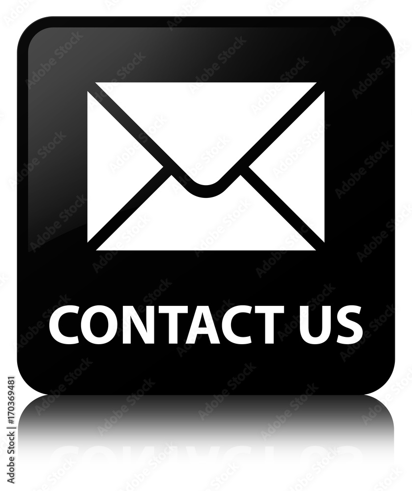 Contact us (email icon) black square button Contact us (email icon) black square button
