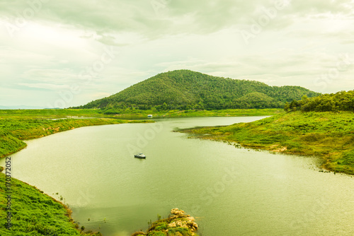 Landscape view of Mae Kuang Udom Thara dam photo