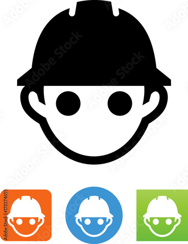 Person Wearing Hard Hat Icon